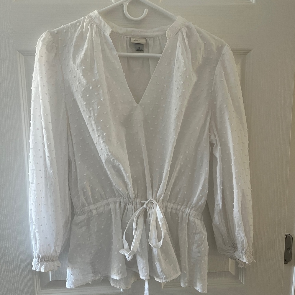 A New Day White Blouse